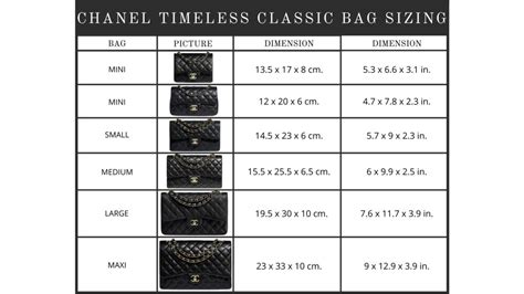 sizes for chanel classic|chanel size conversion chart.